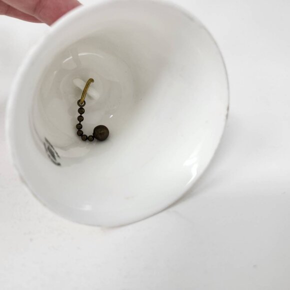 Finsbury Fine Bone China Bell Vintage Wales With Heart Handle & Welsh Emblems - Picture 8 of 11